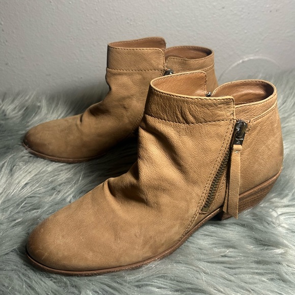 Sam Edelman Packer Booties - Honey Tan Ankle Boots Size 7 - Picture 4 of 10